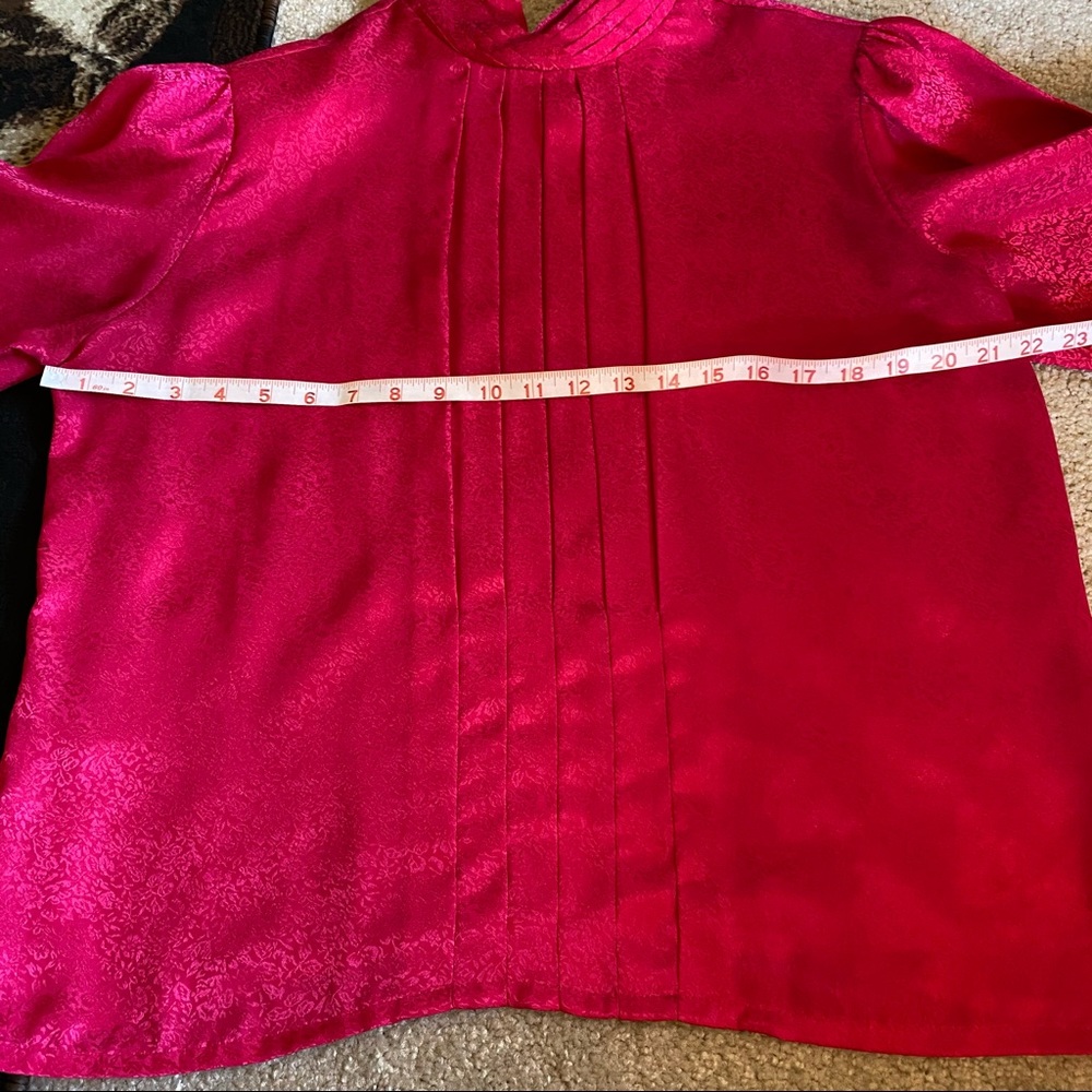 Top, True Vintage/Rockabilly Bright Barbie Pink - Picture 4 of 7